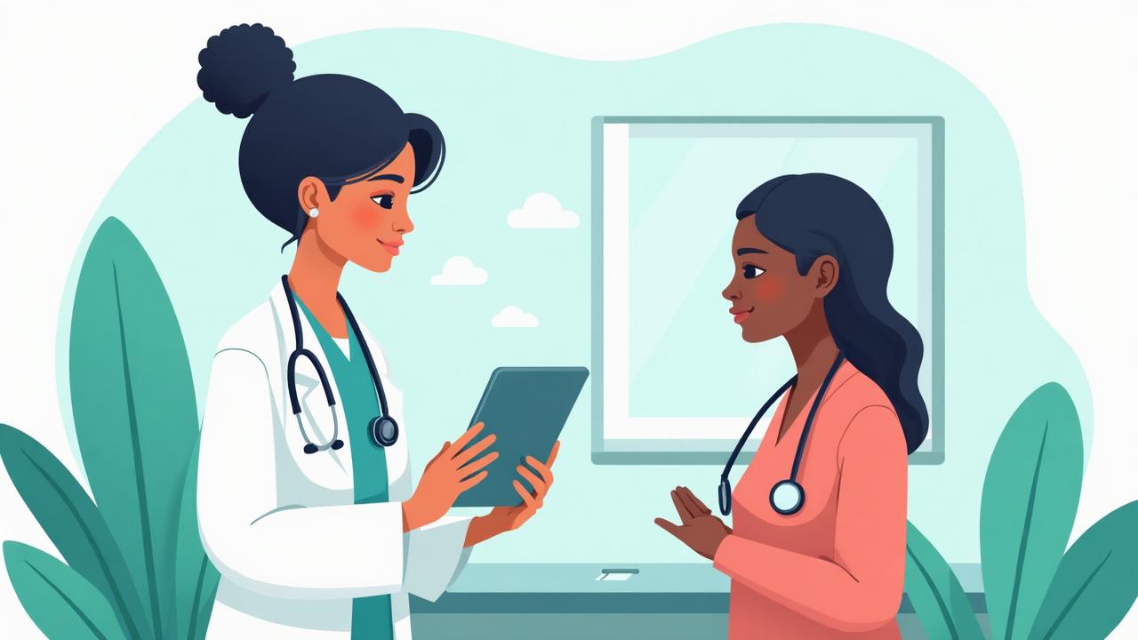 Medical consultation illustration